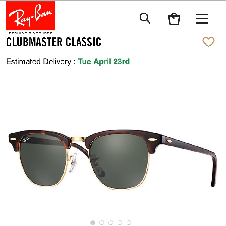 Ray-Ban Clubmaster Classic Tortoise Shell Sunglass